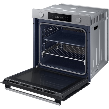 Cuptor incorporabil Bespoke Samsung NV7B41201AS/U2, Electric, 76 l, Autocuratare catalitica, Display touch, SmartThings Cooking, Clasa A+, Negru