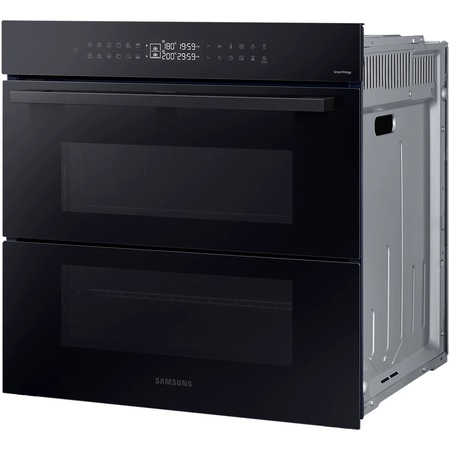 Cuptor incorporabil Bespoke Samsung NV7B4345VAK/U2, Electric, 76 l, Autocuratare catalitica, Dual Cook Flex, Display touch, Air sous vide, Natural Steam, SmartThings Cooking, Clasa A+, Negru