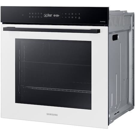 Cuptor incorporabil Bespoke Samsung NV7B4040VAW/U2, Electric, 76 l, Autocuratare catalitica, Display touch, SmartThings Cooking, Clasa A+, Alb/Negru