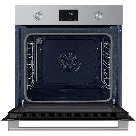 Cuptor incorporabil Samsung NV68A1170BS/OL, Electric, 68 l, Autocuratare pirolitica, True convection, Clasa A, Negru/Inox
