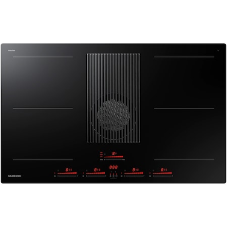 Plita incorporabila Infinite line Samsung NZ84T9747VK/UR, Inductie, Dual Flex Zone, Hota integrata, 575 mc/h, Clasa A+, 83 cm, Negru