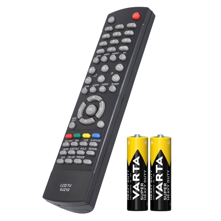 Telecomanda compatibila LCD/LED, Sharp, GJ210, BOC, neagra, baterii incluse