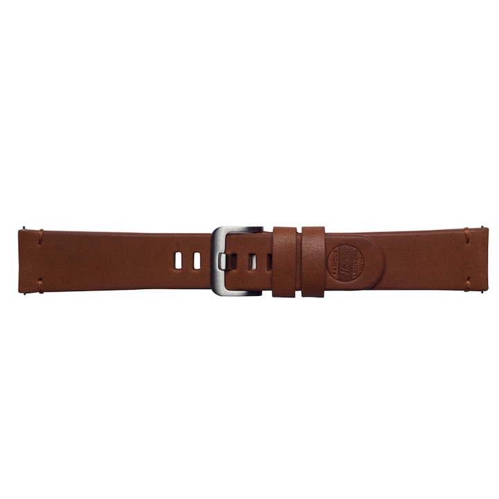 Bőrszíj Samsung órához, 42mm, Bőrszíj GP-R805BREECAB, ESSEX BRALOBA Brown, MON-BBL5737