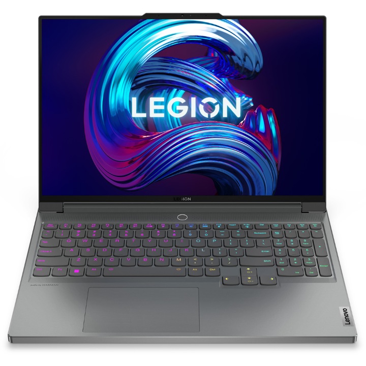 Lenovo Legion 7 16ARHA7 16" WQXGA 500nit Gamer laptop, AMD Ryzen 7 6800H, 16GB, 512GB M.2 SSD, AMD RX6700 10GB, EFI Shell, Magyar billentyűzet, Szürke