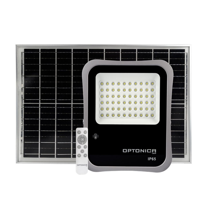 Napelemes SMD LED kültéri reflektor, 30W, 2400lm, 6000K, 3,2V/5,5Ah