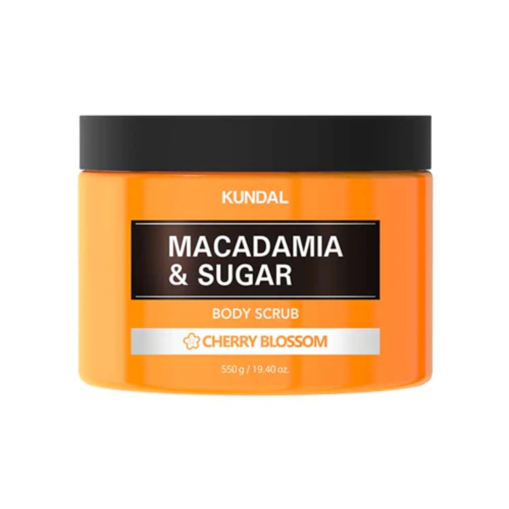 Scrub natural hidratant cu macadamia si zahar, Cherry Blossom, Kundal