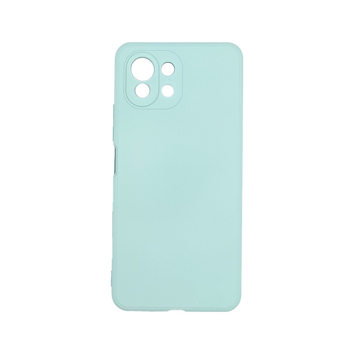 Husa din silicon My Colors, Compatibila cu Xiaomi Mi 11 Lite 4G / 11 Lite 5G / 11 Lite 5G NE, Albastru deschis