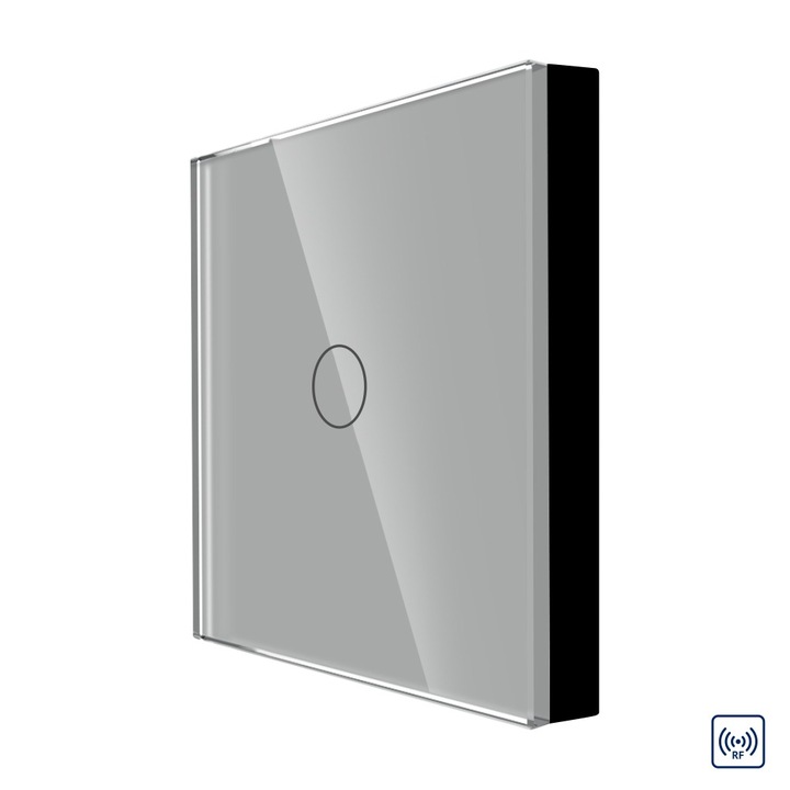 Luxion Távirányító Érintőképernyővel, 1 Csatornás, RF433, Szürke