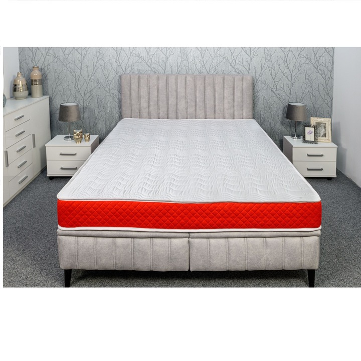 Best Sleep, Diamond Red DoubleSide Ortopéd matrac, 140x190x12, poliuretán hab, hipoallergén, megfordítható, szellőzőrendszer, kemény