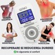 Aparat De Masaj Cu Electrostimulare Pentru Fizioterapie/Electroterapie QENO® ProLife, Cu 30 Niveluri De Intensitate, 8 Electrozi, Doua Canale De Utilizare, 12 Programe De Masaj, Display Digital, Alb