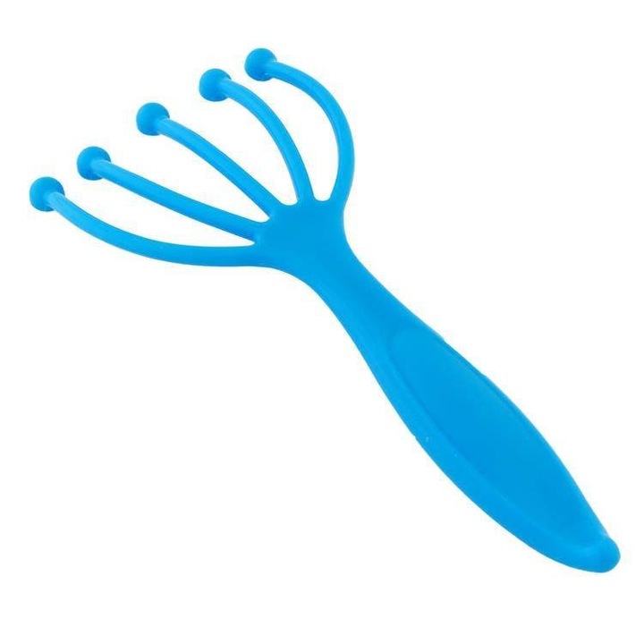 Fejbőr masszírozó, manuális, gereblyézett típusú, serkenti a haj növekedését