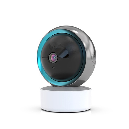 Baby Monitor Qeno® Family, Full HD 360°, Camera Video Audio Wireless Pentru Supraveghere Bebelusi, Vedere Nocturna Infrarosu, Senzor Si Alarma Miscare, Sunet Bidirectional Si Rotire Automata, Negru