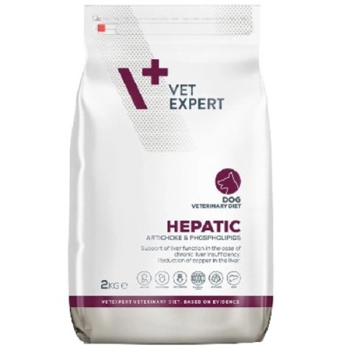 Hrana Uscata pentru Caini, Vet Expert Hepatic Dog, 2 kg