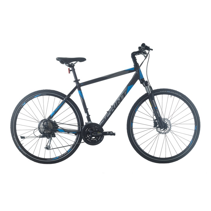 Велосипед SPRINT Sintero, Plus, Man 28 ", 560 мм, Черен със синьо