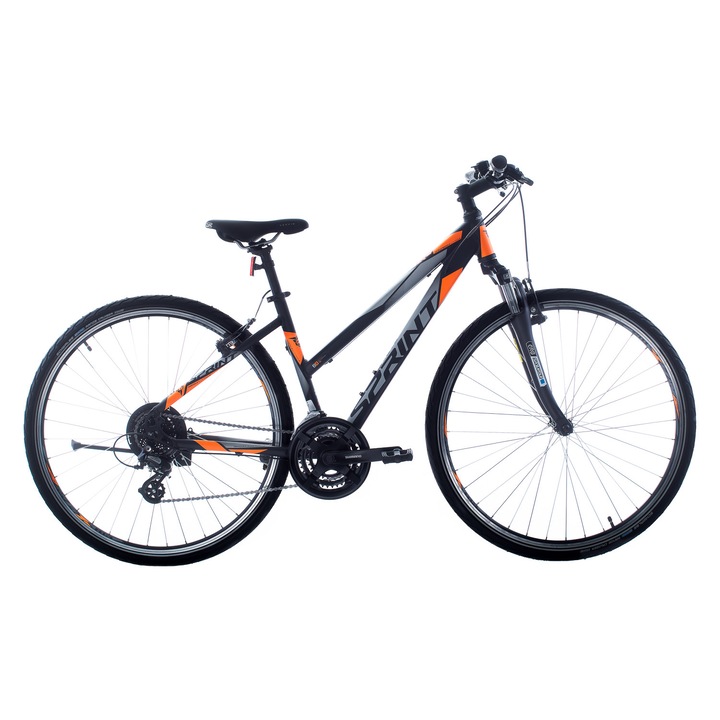 Велосипед SPRINT Sintero, Lady 28 ", 480 мм, Черен оранжев и сиво