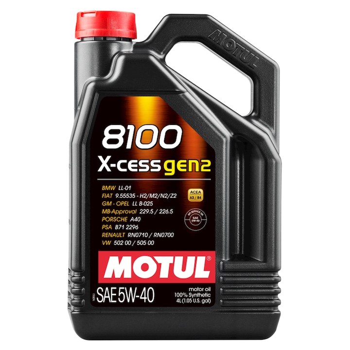 Моторно масло MOTUL 8100 X-CESS GEN2 5W40, 4л