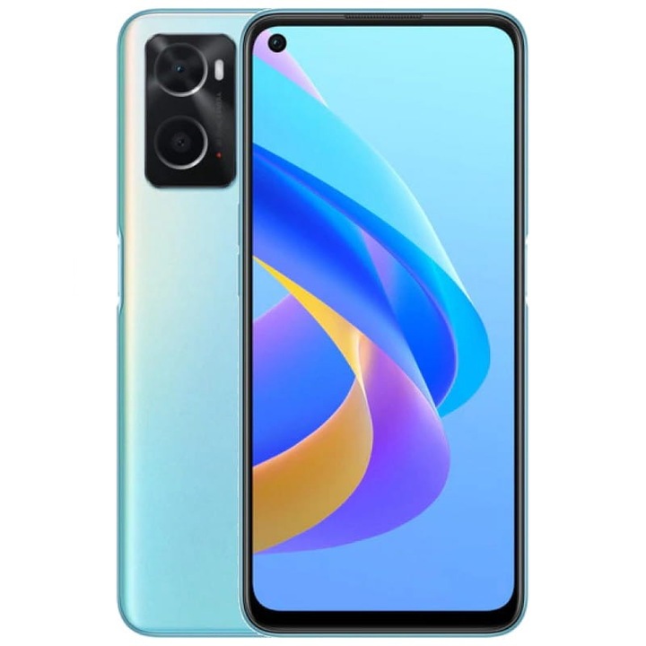 Смартфон OPPO A76, Dual SIM, 128GB, 4GB RAM, 4G, Glowing Blue