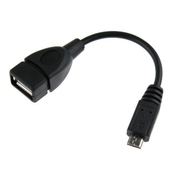 Adaptor, Digital One, Micro USB tata la USB mama, Negru