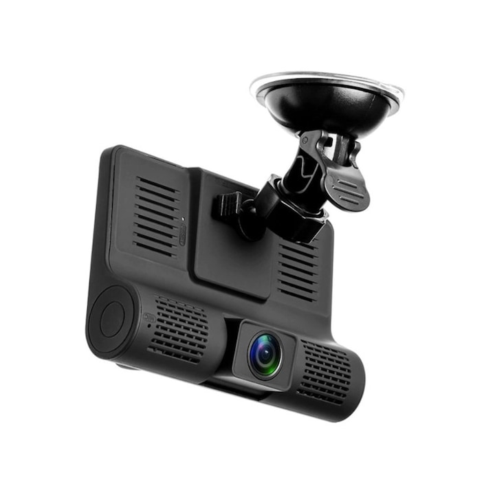 Full HD Alainn® DVR камера за кола - предна/задна/вътрешна, 4-инчов дисплей, G сензор, 170 градуса