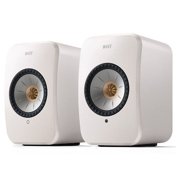 Set 2 Boxe active KEF LSX II Mineral White