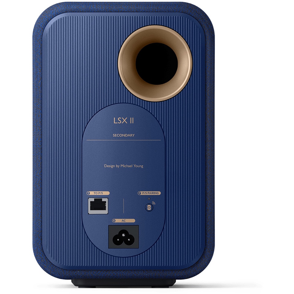 Set 2 Boxe active KEF LSX II Cobalt Blue