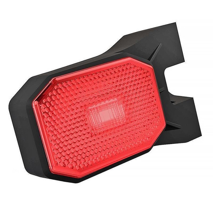 Lampa gabarit 63x63 cu LED, cu suport lateral, rosie FT-069 C1 Fristom