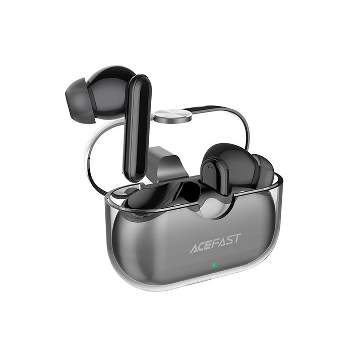 Acefast in-ear vezeték nélküli fejhallgató TWS bluetooth 5.2, cVc 8.0, aptX, vízálló IPX7 fekete (T3 fekete)