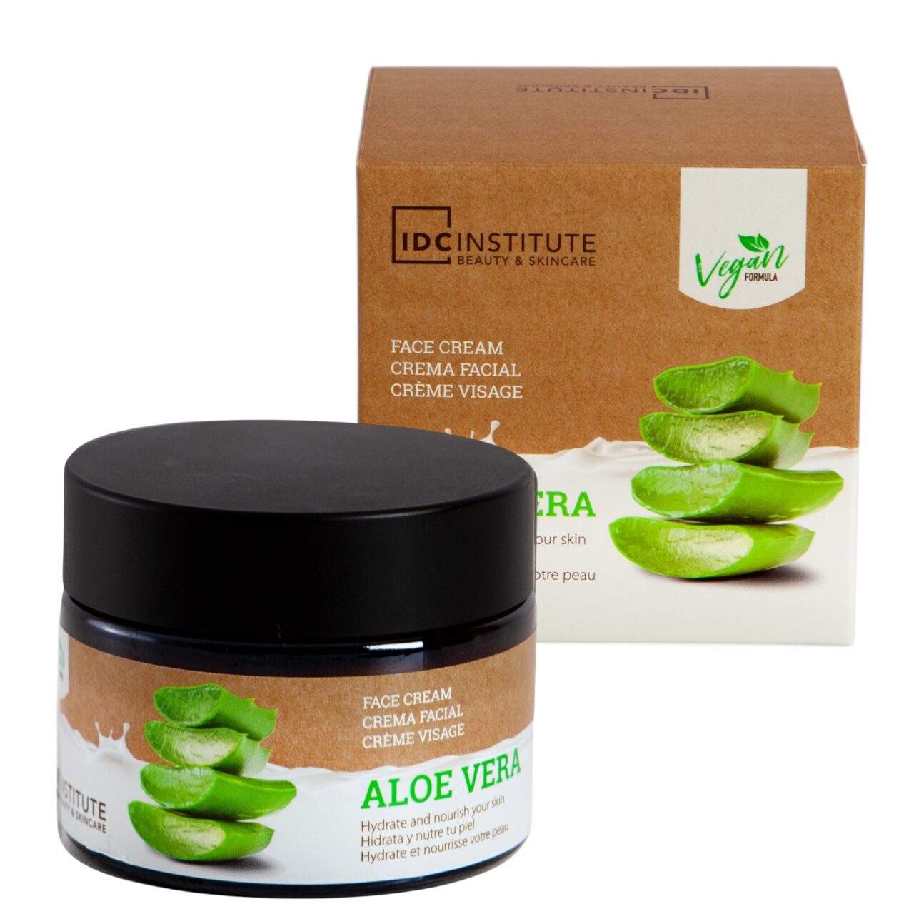 Crema de fata cu aloe vera vegana IDC Institute 42104, 50ml - eMAG.ro