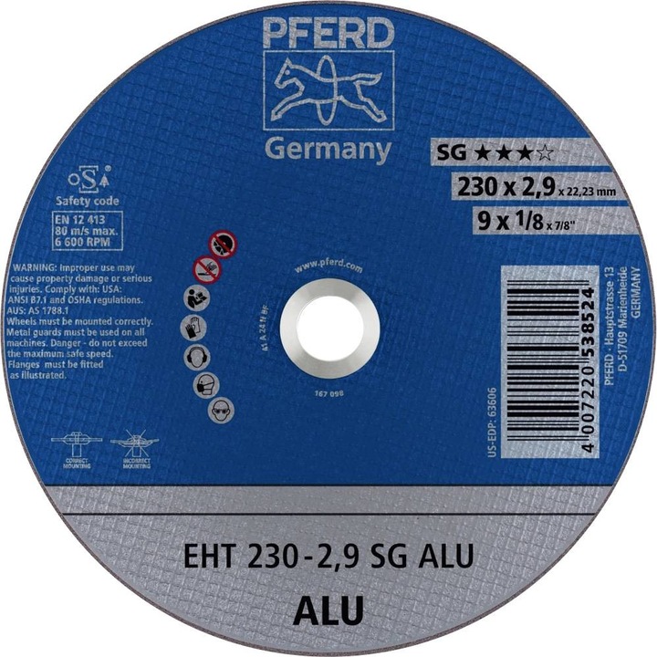 Disc de taiere, Pferd, 230-2,9, Universal