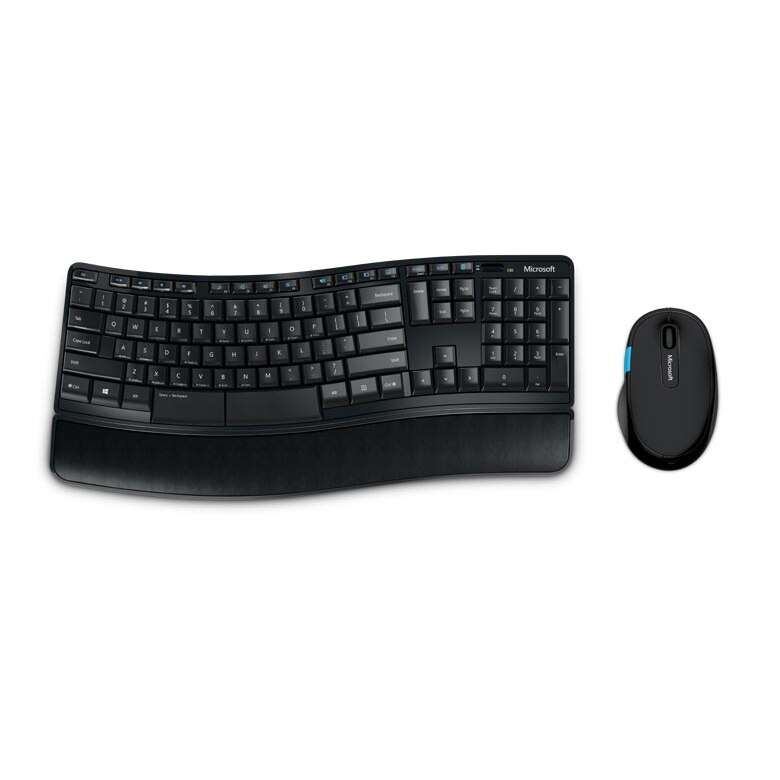 Kit Tastatura + Mouse Microsoft Sculpt Comfort Desktop, Wireless, Negru