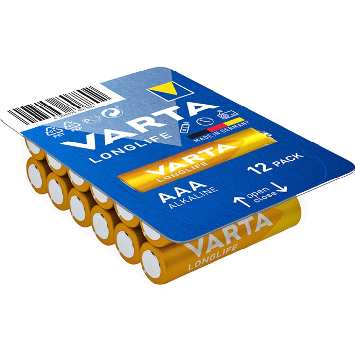 VARTA LONGLIFE mikro, AAA, LR03 elem BigBox12