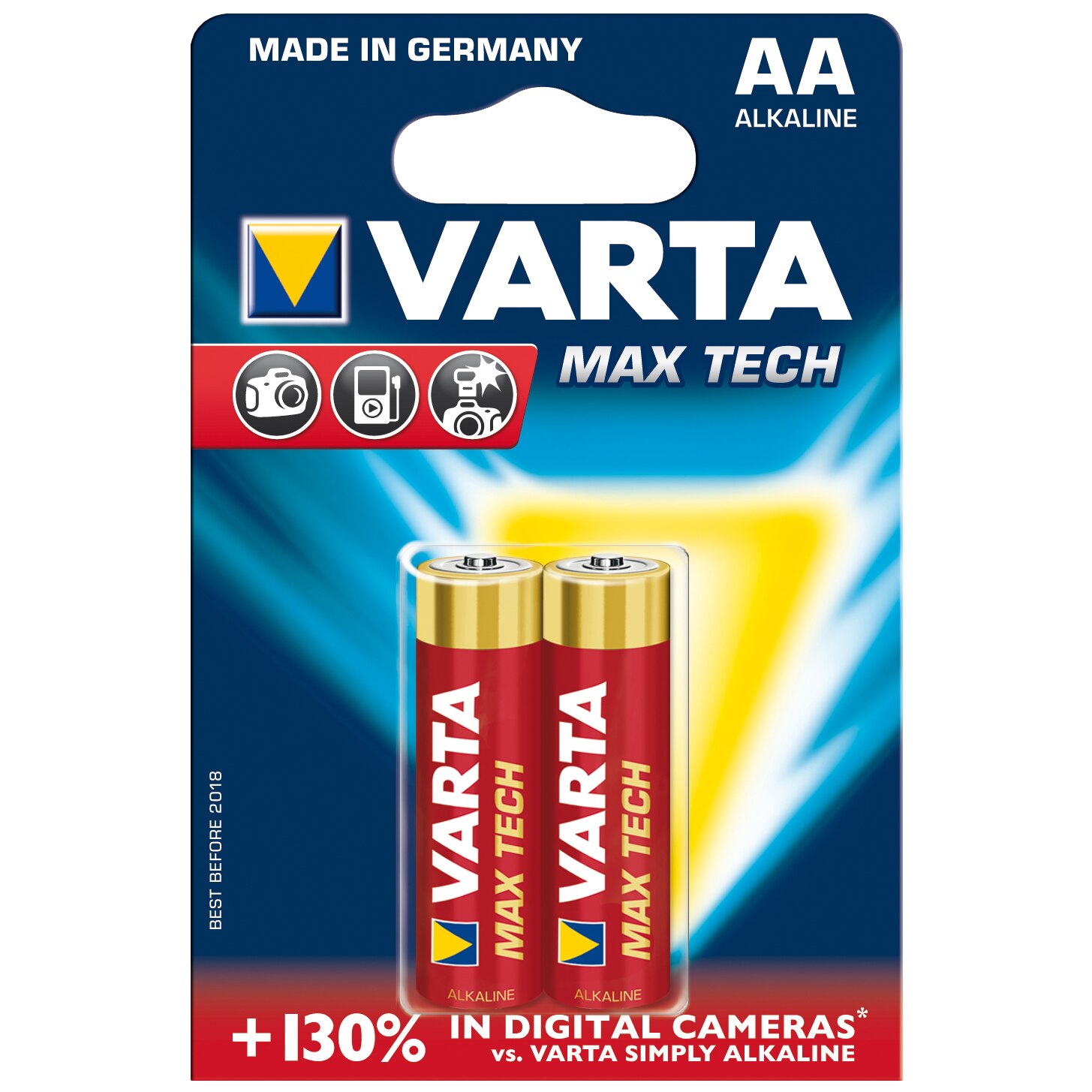 Baterii Alcaline VARTA Max Tech AA, 2 buc