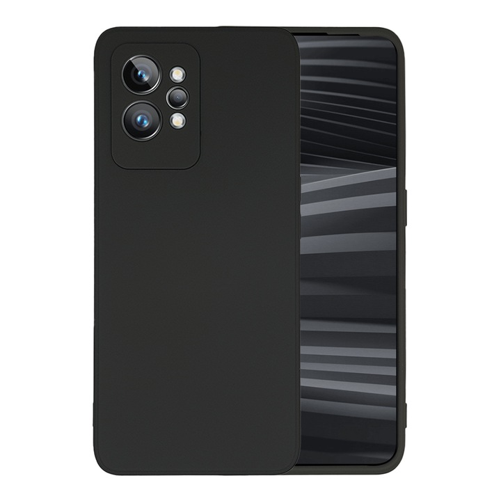 Husa din silicon My Colors, Compatibila cu Realme GT2 Pro, Negru