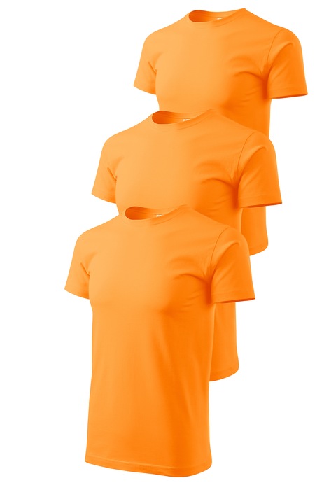 Set 3 tricouri pentru barbati, Malfini, Elegant Casual, Tangerine orange