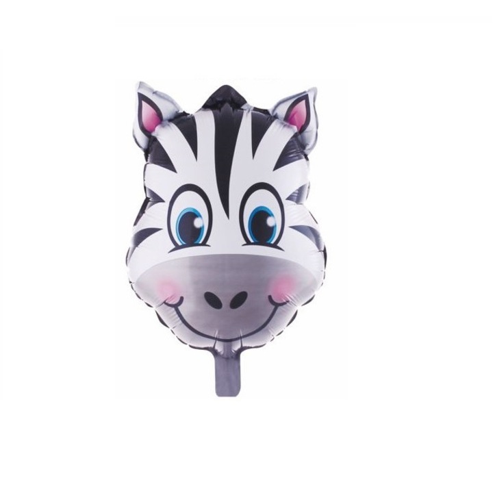 Alufóliás figura lufi Zebra típusú, 43 cm x 59 cm