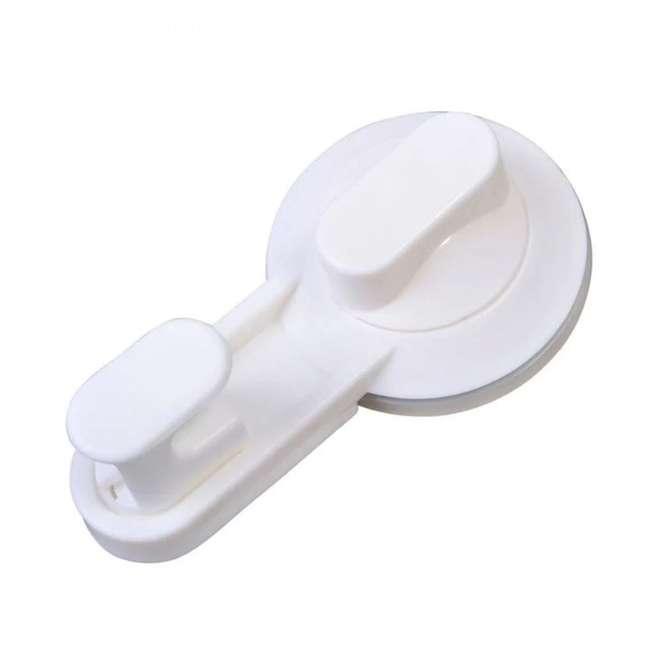 Carlig Din Plastic Cu Ventuza, Alb