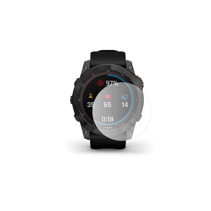 Folii de Protectie compatibile Cu Smartwatch Garmin Fenix 7X Solar, 2 bucati