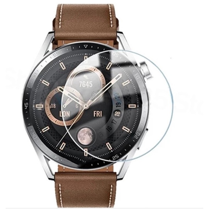 Folie protectie din sticla 9H compatibila cu ceas Watch GT3 46mm Huawei smartwatch
