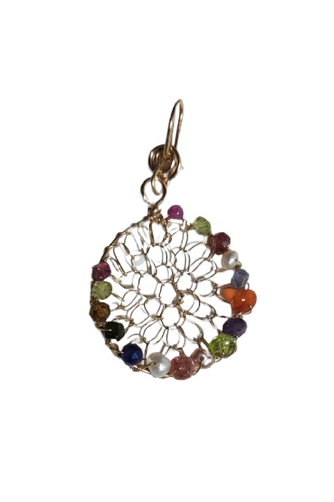 Висулка калейдоскоп, Многоцветна, 4 см