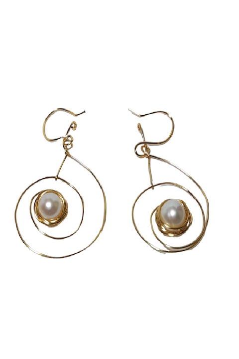 Cercei Galaxy, fir de Gilt, Auriu, 4.5 cm