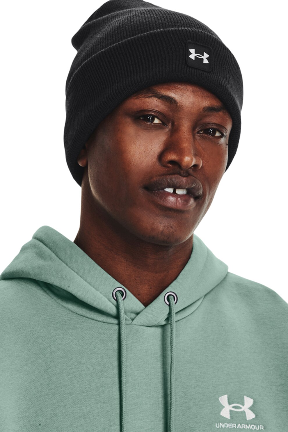 Under Armour, Фитнес шапка Halftime с лого, Черен, 55-60 CM - eMAG.bg