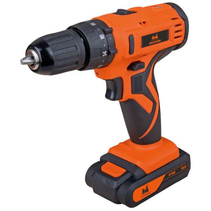 Masina de Gaurit si Insurubat cu Percutie cu Acumulator EPTO CD Li-Ion 18v /18-2B V, portocaliu negru, AV676028