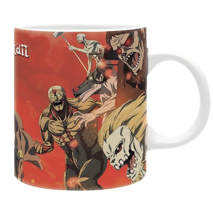 Cana - Attack on Titan - Battle Scene Season 4, Ceramica, 320 ml, Multicolor