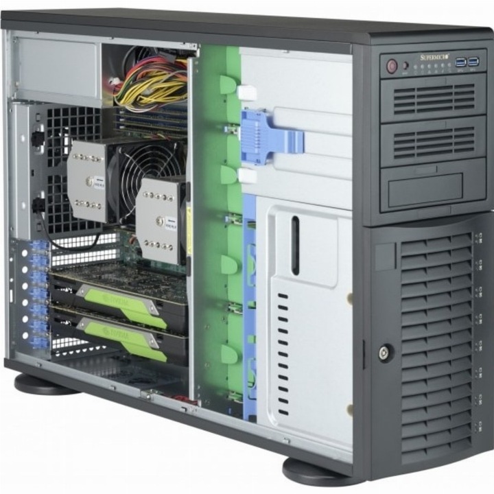 Кутия за компютър, Super Micro, Черна