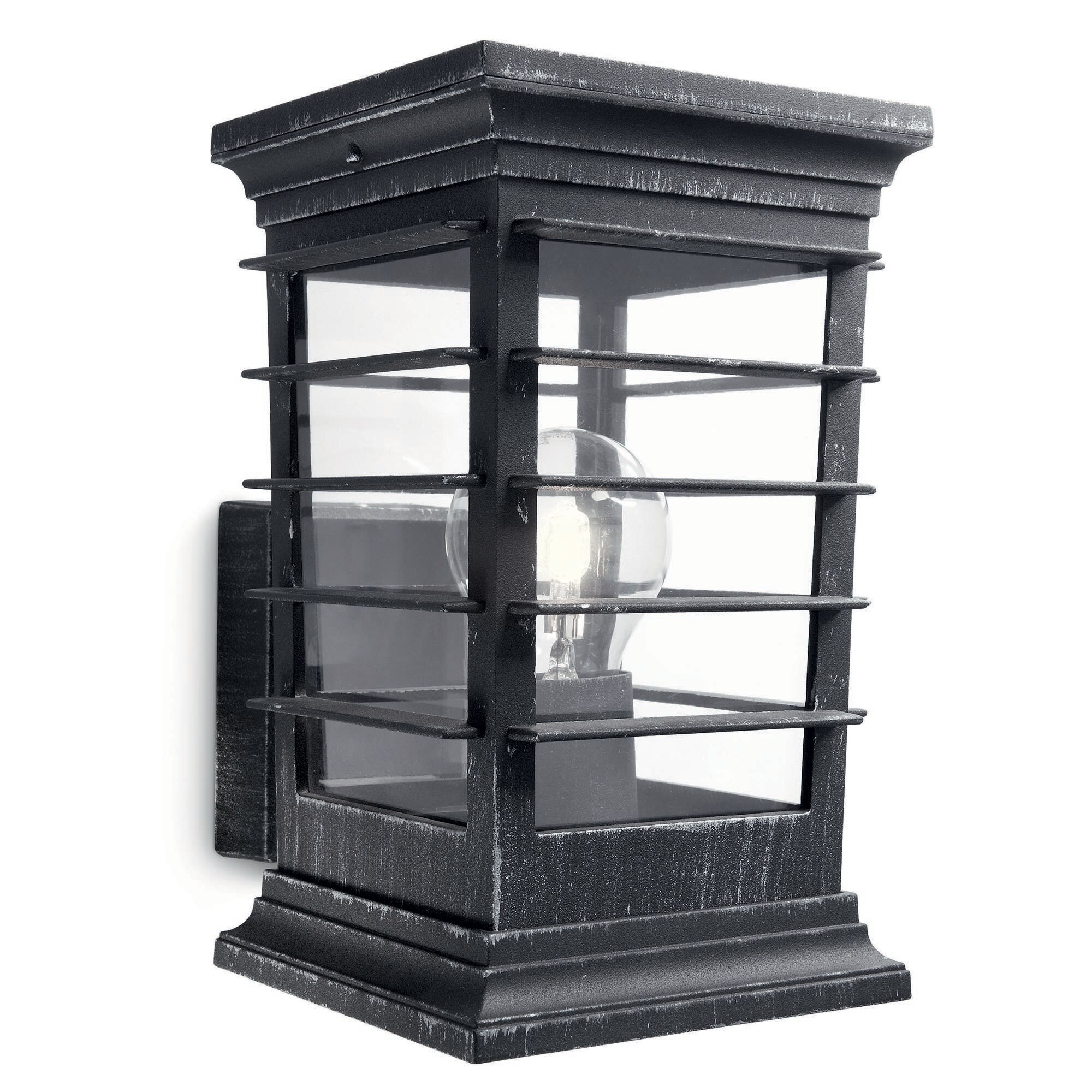 Aplica pentru exterior Philips Patio, E27, IP44, 23.5x14x19.7cm, Aluminiu, Gri
