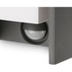 Aplica pentru exterior Philips Ecomoods, cu senzor de miscare, E27, IP44, 24.5x11.8x10cm, Aluminiu, Antracit