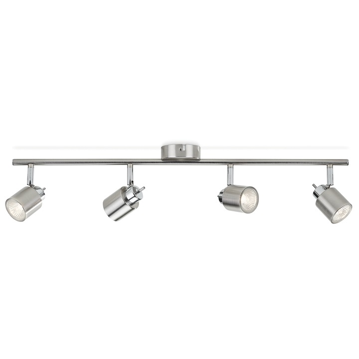 Спот осветление Philips Essentials Meranti, 4xGU10, IP20, 10x69x15.5 см, Хром/ Мат