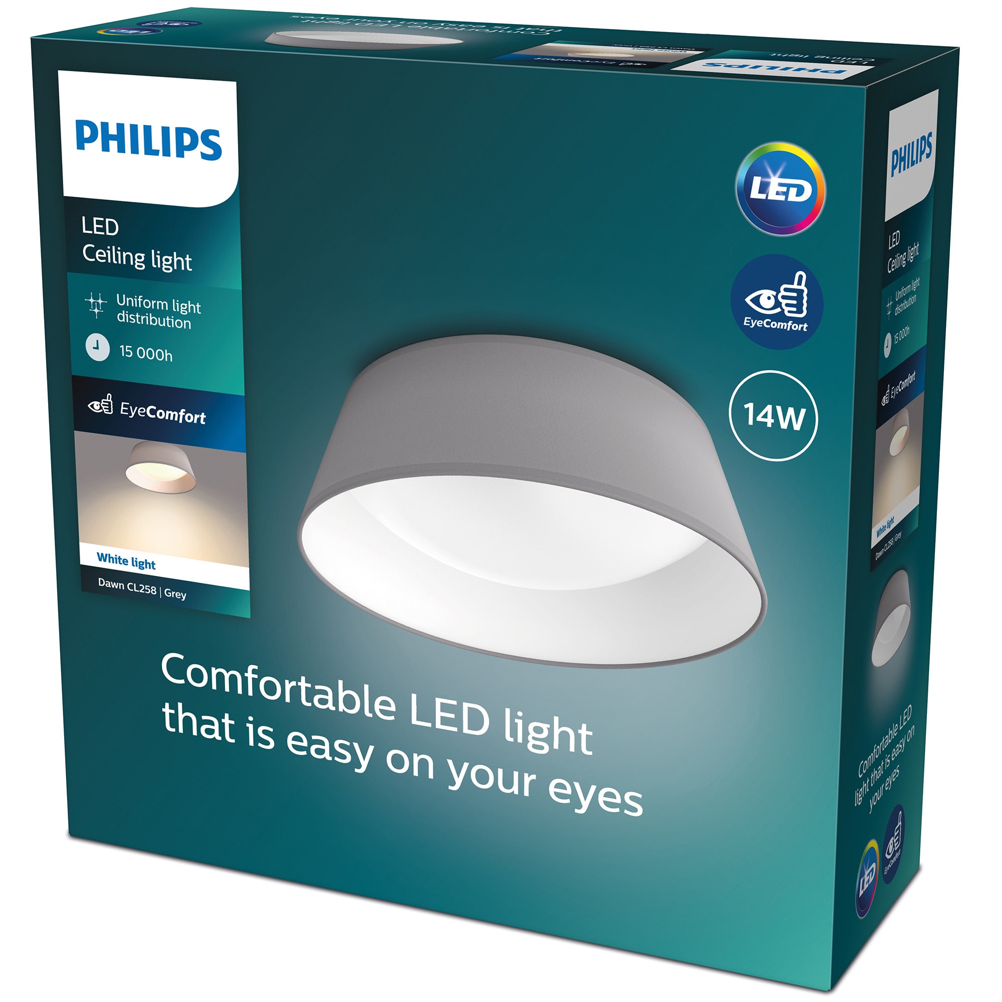 Plafoniera Led Philips Dawn Cl W Lm Temperatura Lumina K Cm Metal Plastic