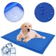 Patura termica cu gel pentru animale de companie CLASStitude, pentru caine sau pisica, tip saltea racorire, 40 cm x 50 cm, Albastru