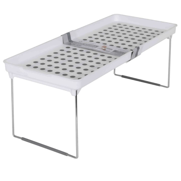 Etajera mica pliabila pentru bucatarie sau baie, 47,5x19x17,5 cm